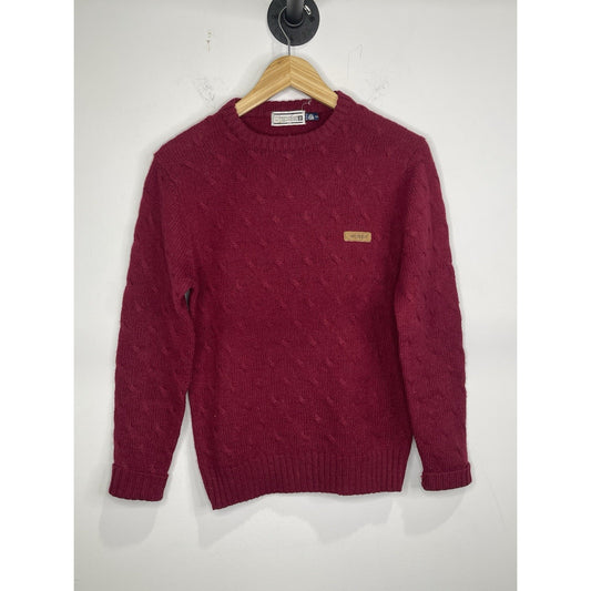 Women’s Knitwear Wrangler Maroon Long Sleeve Pullover Sz XS (2)