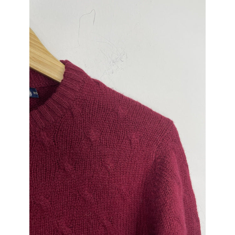 Women’s Knitwear Wrangler Maroon Long Sleeve Pullover Sz XS (2)