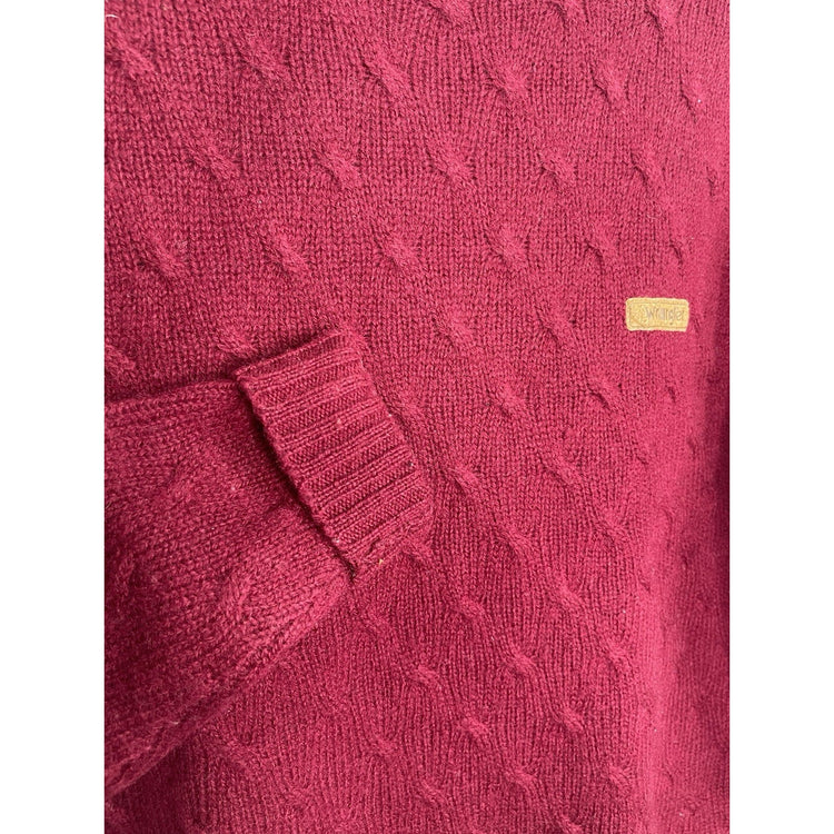 Women’s Knitwear Wrangler Maroon Long Sleeve Pullover Sz XS (2)