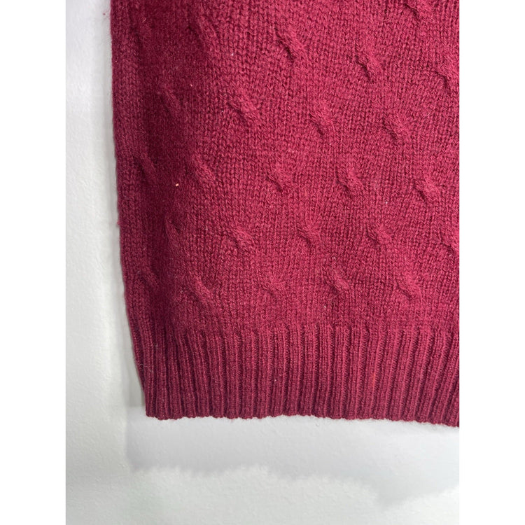 Women’s Knitwear Wrangler Maroon Long Sleeve Pullover Sz XS (2)