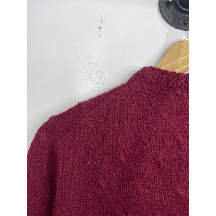 Women’s Knitwear Wrangler Maroon Long Sleeve Pullover Sz XS (2)