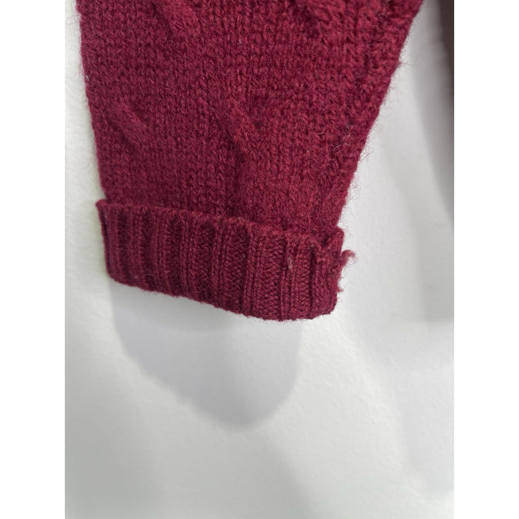Women’s Knitwear Wrangler Maroon Long Sleeve Pullover Sz XS (2)