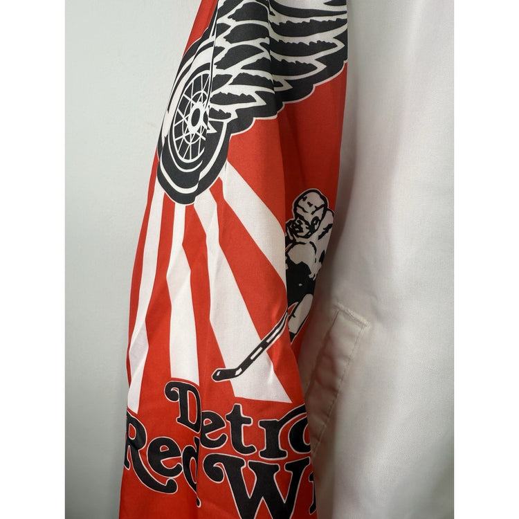 Vintage 80s Detroit Red Wings Chalkline Fanimation Jacket Size L