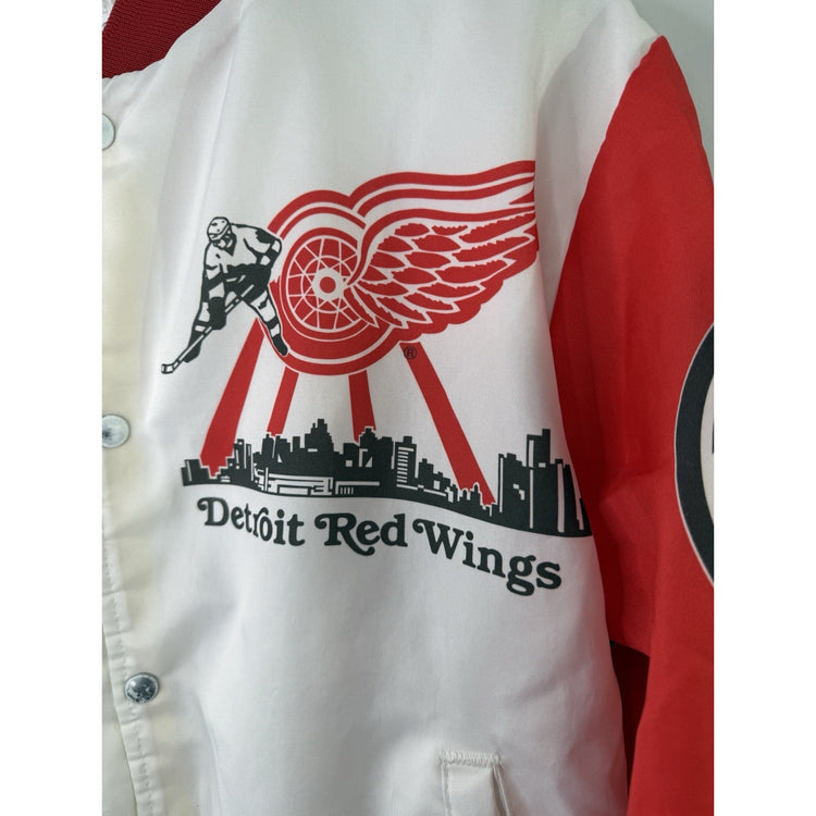 Vintage 80s Detroit Red Wings Chalkline Fanimation Jacket Size L