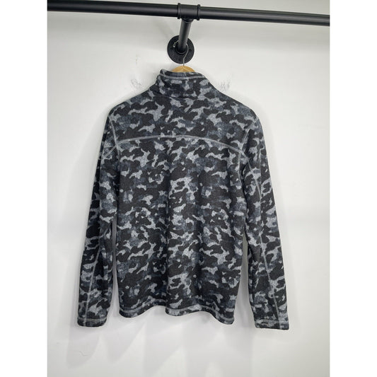 Adult The North Face Maggy Knit Fleece Full Zip Jacket Blue Camo Sz M