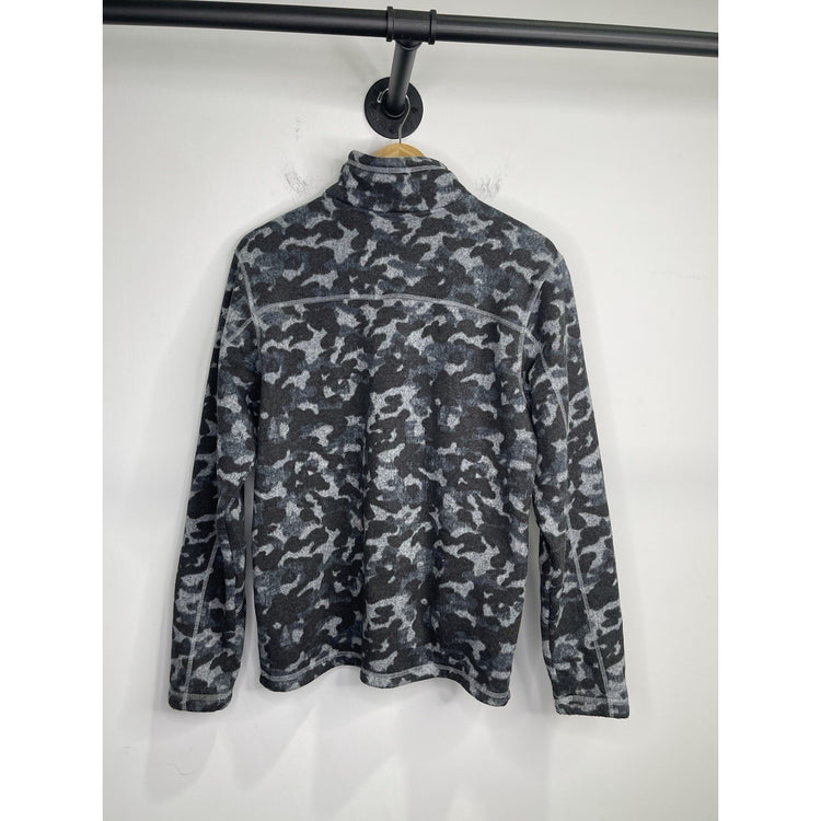 Adult The North Face Maggy Knit Fleece Full Zip Jacket Blue Camo Sz M