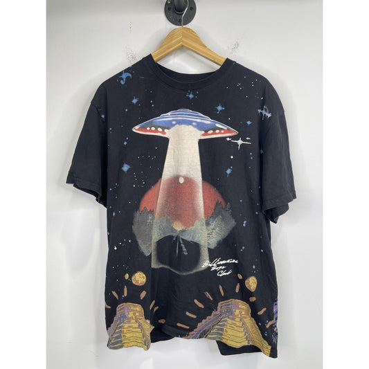 Men’s Oversized Billionaires Boys Club Black Allover Print T Shirt Sz Large