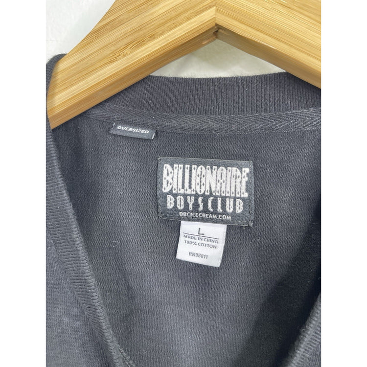 Men’s Oversized Billionaires Boys Club Black Allover Print T Shirt Sz Large