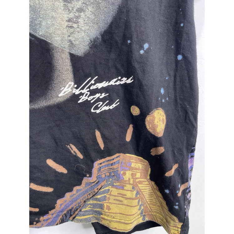 Men’s Oversized Billionaires Boys Club Black Allover Print T Shirt Sz Large