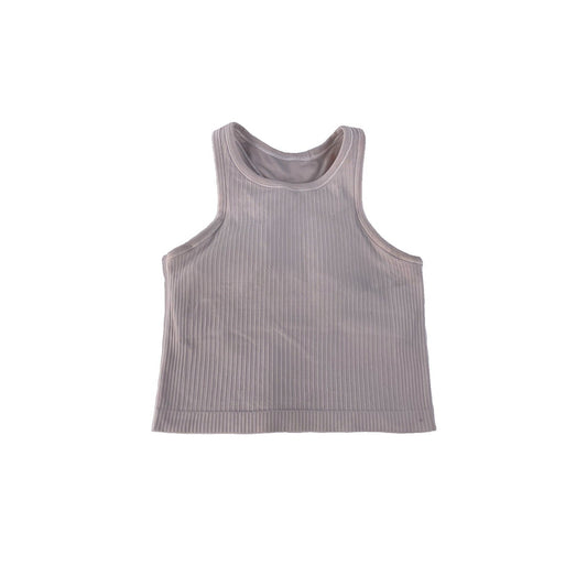 Womens Lululemon Gray Tank Top Built In Bra Padding Size 4