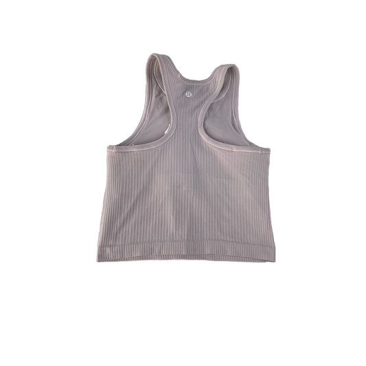 Womens Lululemon Gray Tank Top Built In Bra Padding Size 4