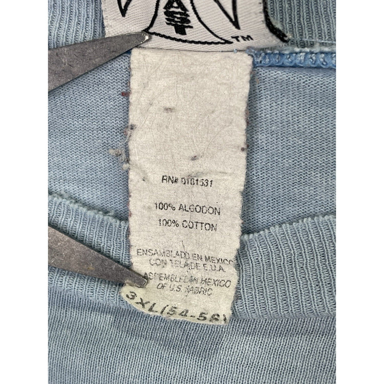 Vintage Mens Light Blue 3XL Jesse Who West Coast Choppers T-shirt