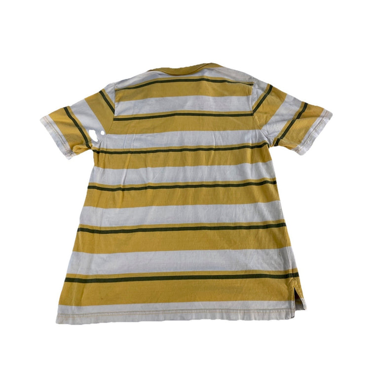 Mens Ecko UNLTD Multicolor Striped Logo Print Polo Tee Size L