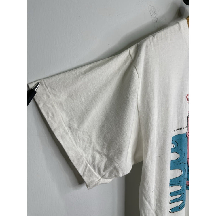 Mens Salvador Funny Adult White T-shirt Sz Large