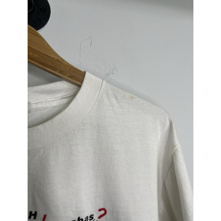 Mens Salvador Funny Adult White T-shirt Sz Large
