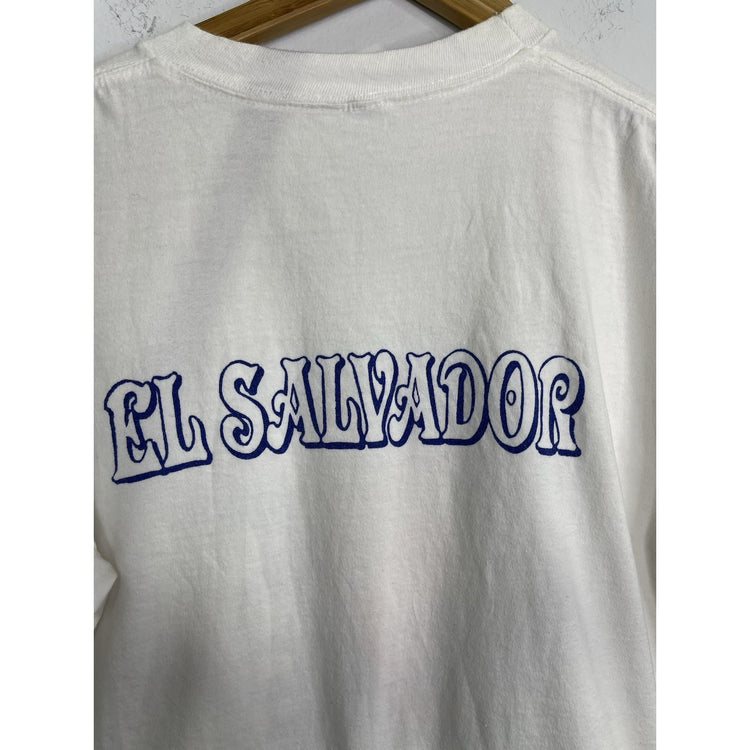 Mens Salvador Funny Adult White T-shirt Sz Large