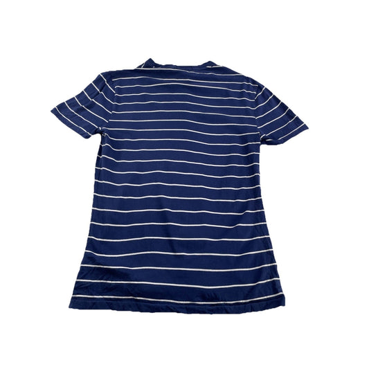Mens Polo Ralph Lauren Size Small Striped Navy Blue Short Sleeve