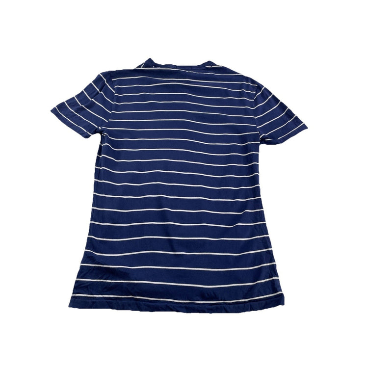 Mens Polo Ralph Lauren Size Small Striped Navy Blue Short Sleeve