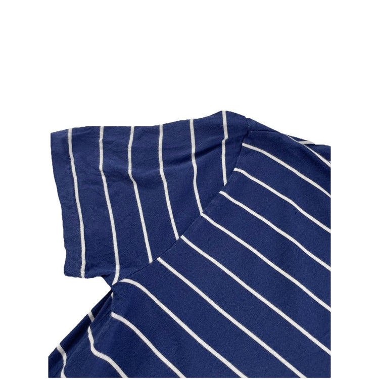 Mens Polo Ralph Lauren Size Small Striped Navy Blue Short Sleeve