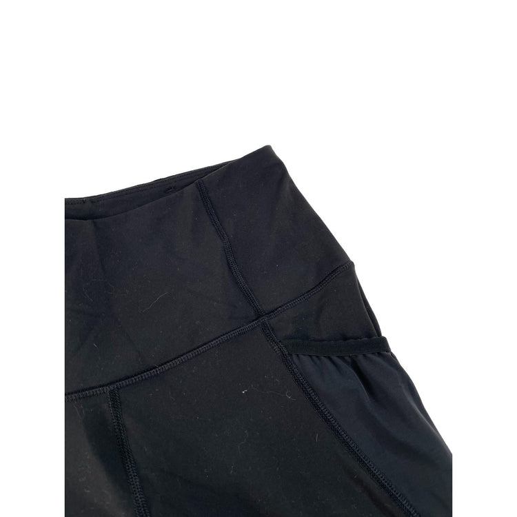 Women's Victoria Sport Black Athletic Leggings with Mesh Side Detail, Size S