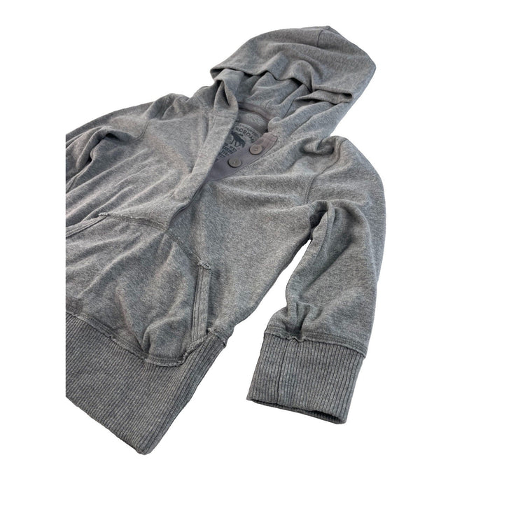 Womens Abercrombie & Fitch Grey Pullover Hoodie Sweatshirt Size M
