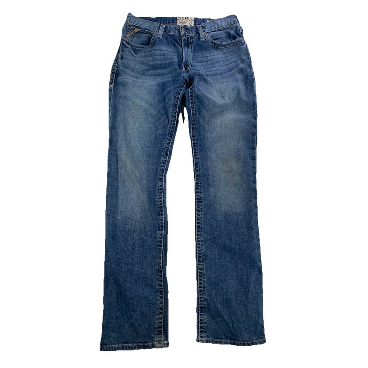 Men’s Ariat M4 Relaxed Straight Leg Blue Jeans Size 34x36