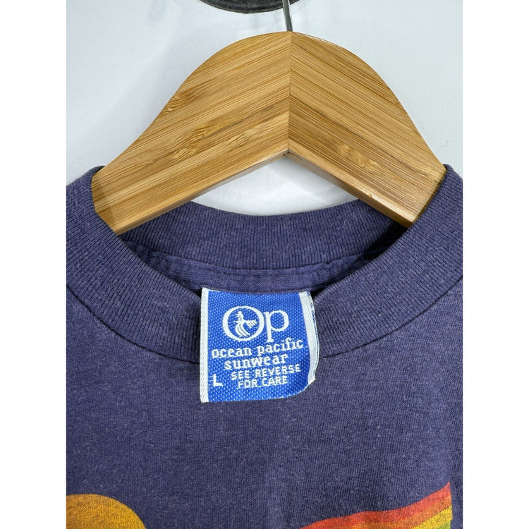 Kids Vintage 90s Ocean Pacific T-shirt Size L