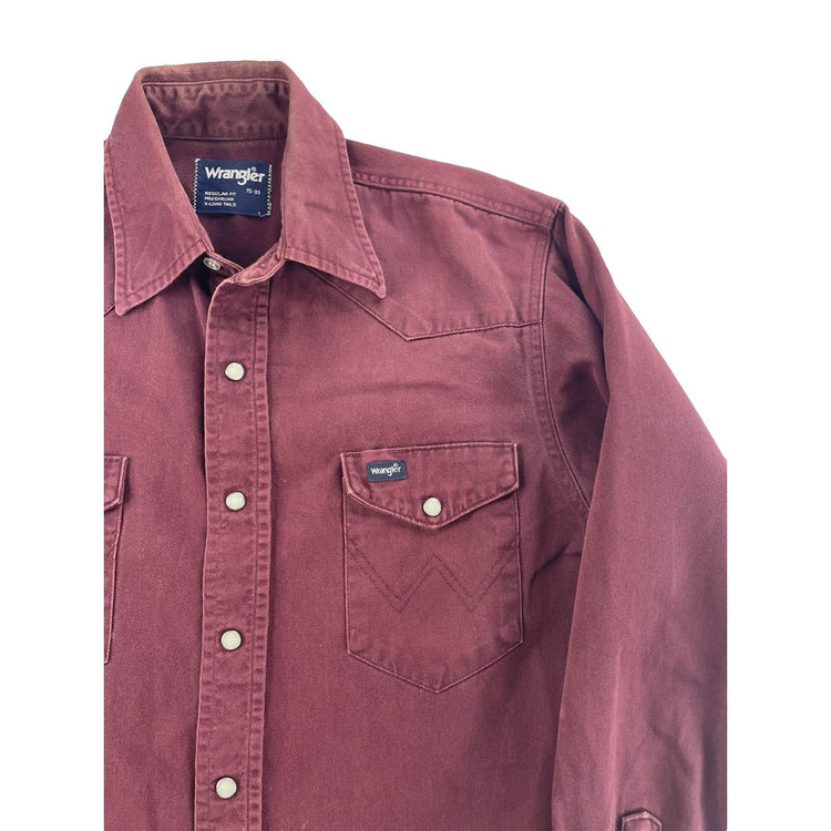 Men’s Wrangler Pearl Snap Shirt Size Regular