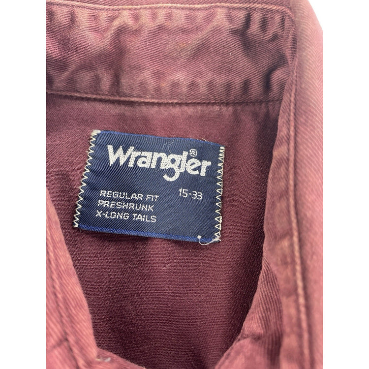 Men’s Wrangler Pearl Snap Shirt Size Regular