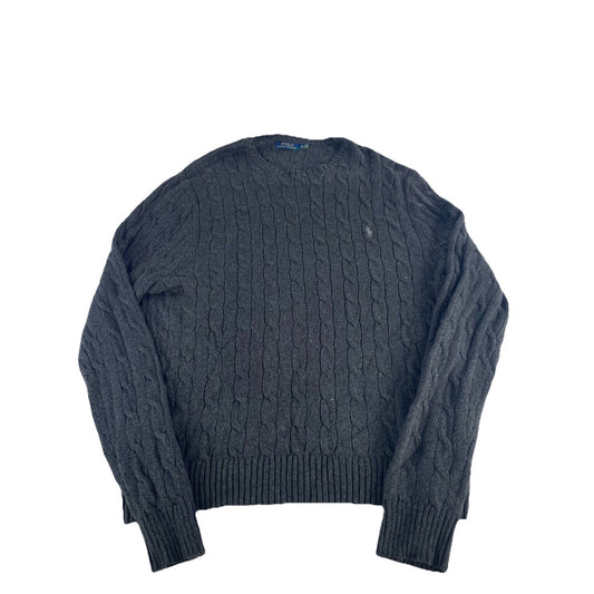 Mens Polo Ralph Lauren Dark Gray Knitted Sweater Size Xl