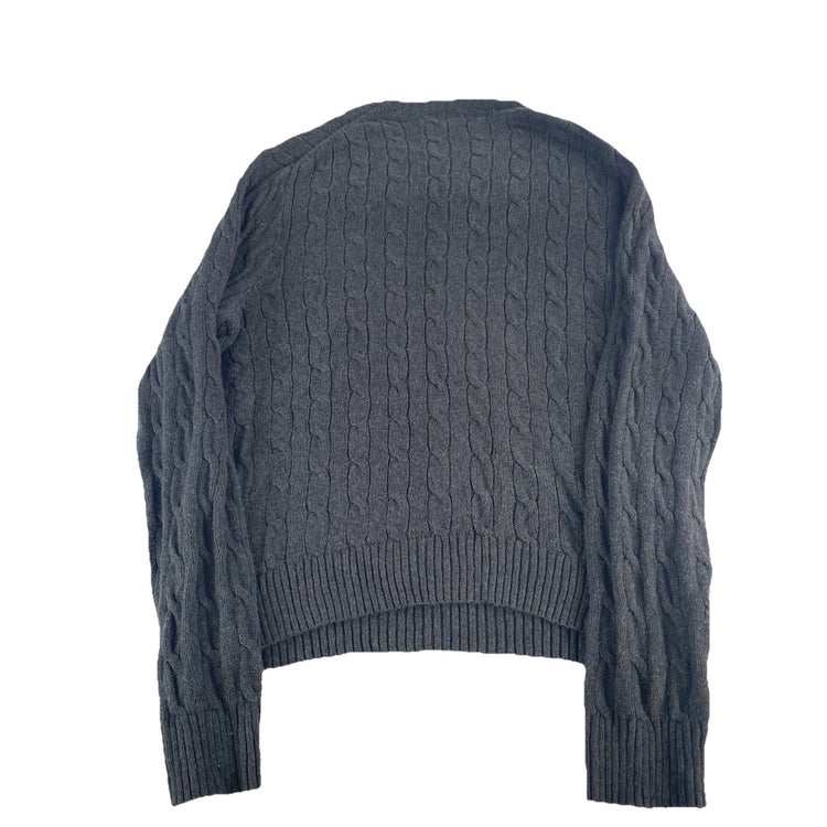 Mens Polo Ralph Lauren Dark Gray Knitted Sweater Size Xl