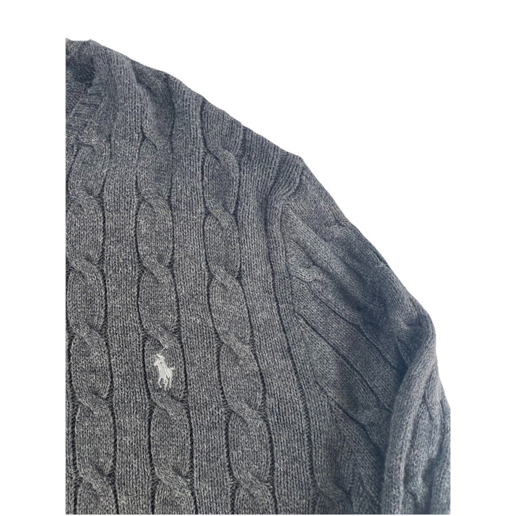 Mens Polo Ralph Lauren Dark Gray Knitted Sweater Size Xl