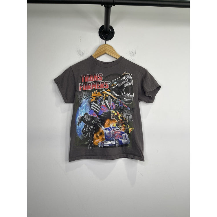 Youth Vintage Graphic Transformers Movie Short Sleeve T Shirt Sz L
