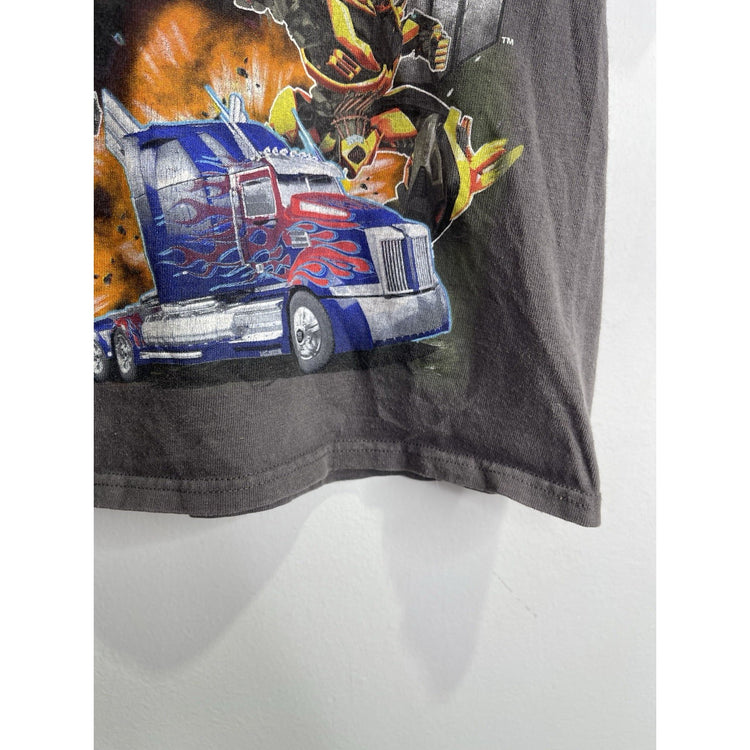Youth Vintage Graphic Transformers Movie Short Sleeve T Shirt Sz L
