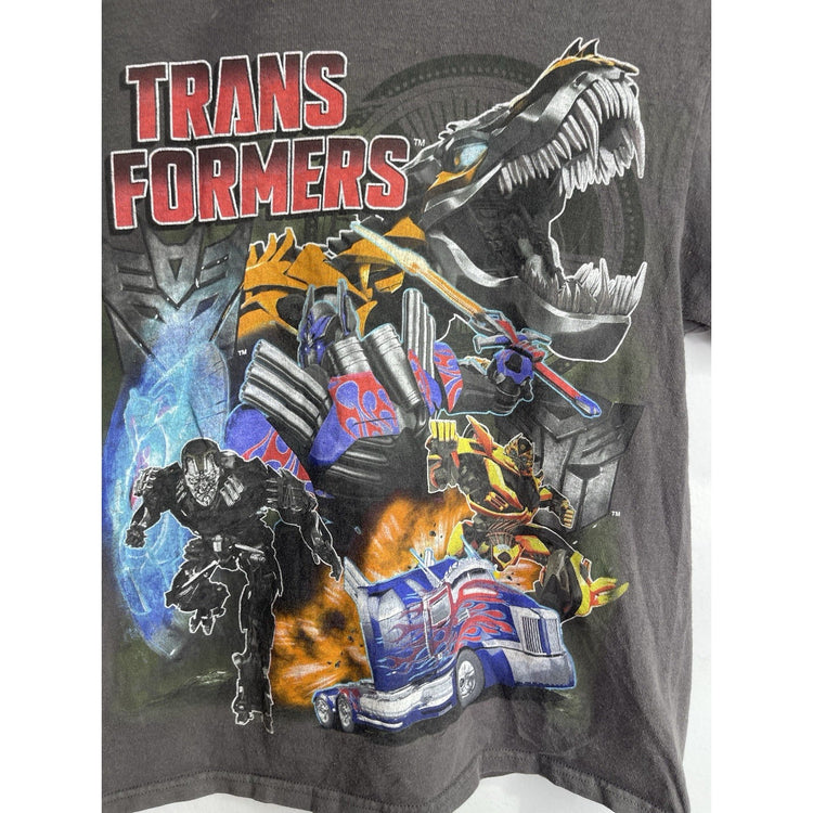 Youth Vintage Graphic Transformers Movie Short Sleeve T Shirt Sz L