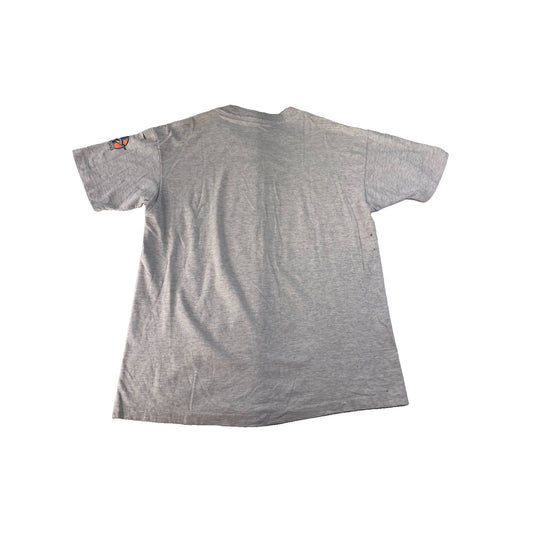 Men Vintage Anvil Ford Mustang "Still The Boss" Graphic Heather Gray Tee Size XL