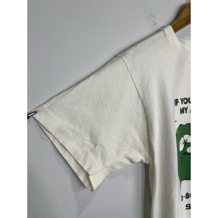 Men’s Vintage St.Maarten Graphic white short sleeve T shirt Sz M