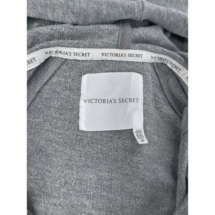 Womens Victoria Secret Regular Gray Zip Up Jacket Size S/P