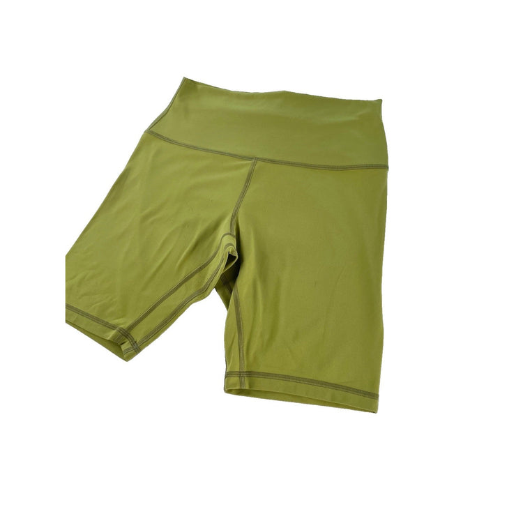 Womens Lululemon Kiwi Green Nulu High Rise Align Workout Biker Shorts SIZE 8