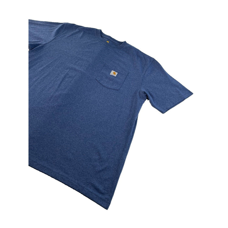 Mens Carhartt Blue Original Fit Short Sleeve T Shirt Size XL