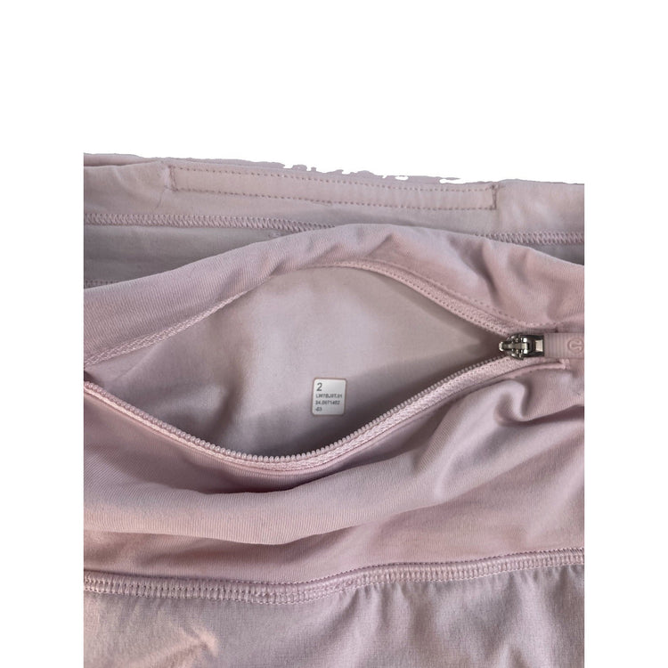 Women's Lululemon Athletic Running Shorts, Light Pink, Size 2