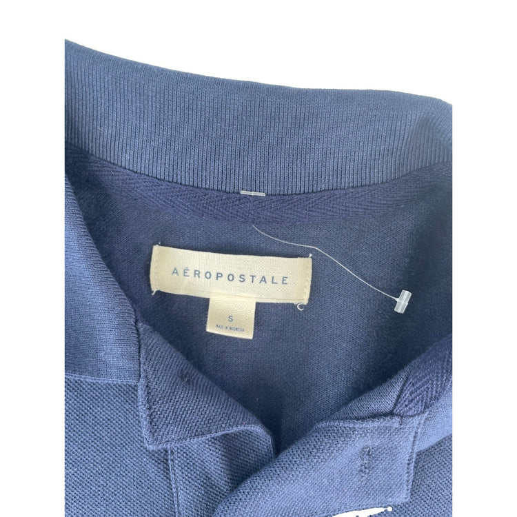 Mens Aeropostale Navy "A87" Polo Shirt Size Small