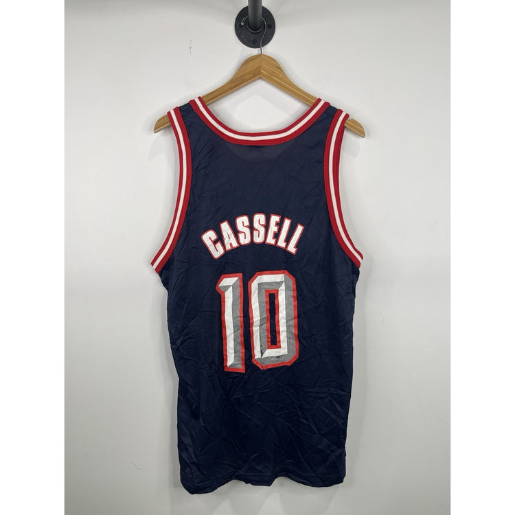 Vintage Champion Sam Cassell Houston Rockets Jersey Men's 48 XL Rare 90s NBA