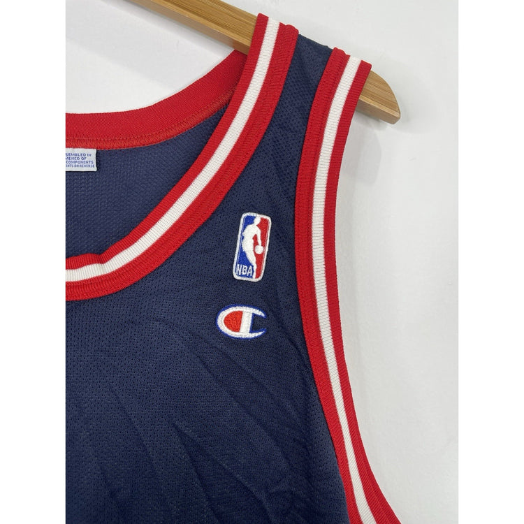Vintage Champion Sam Cassell Houston Rockets Jersey Men's 48 XL Rare 90s NBA