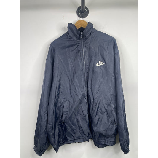 Mens Vintage Nike 1990’s Blue Zip-up Windbreaker Sz XL