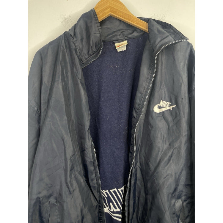 Mens Vintage Nike 1990’s Blue Zip-up Windbreaker Sz XL