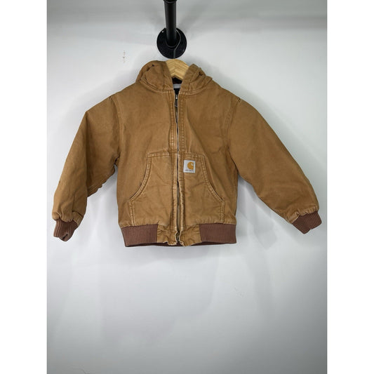 Kids Carhartt Jacket Tan Size 4-5