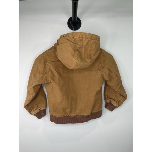 Kids Carhartt Jacket Tan Size 4-5