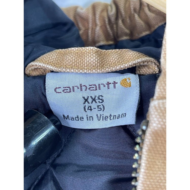 Kids Carhartt Jacket Tan Size 4-5