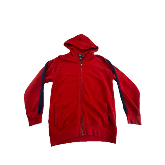 Kids Polo Ralph Lauren Size XL Red Zip Up Jacket
